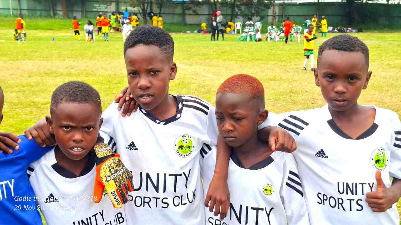 White kits, game faces on — Unity Sports Club, Nanyuki