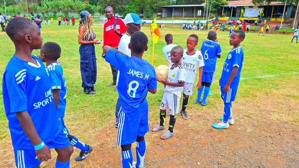 Officials on the sideline — Unity Sports Club, Nanyuki