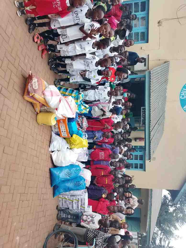 Donation day — giving back — Unity Sports Club, Nanyuki