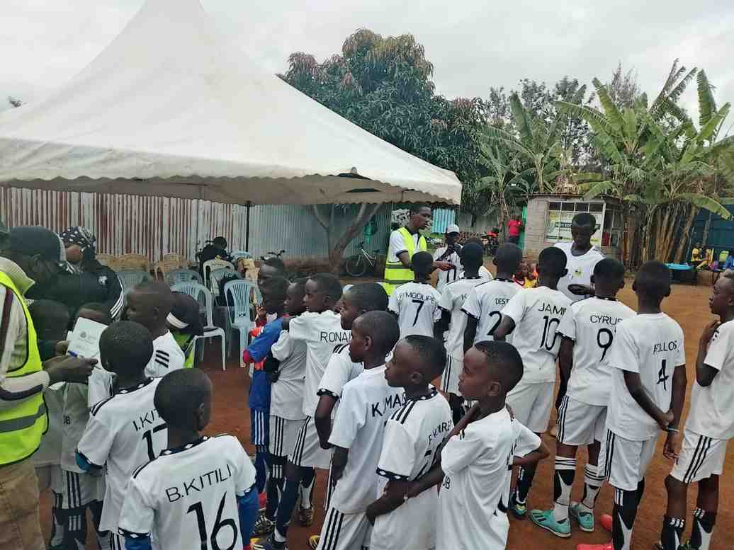 Registration day under the tent — Unity Sports Club, Nanyuki