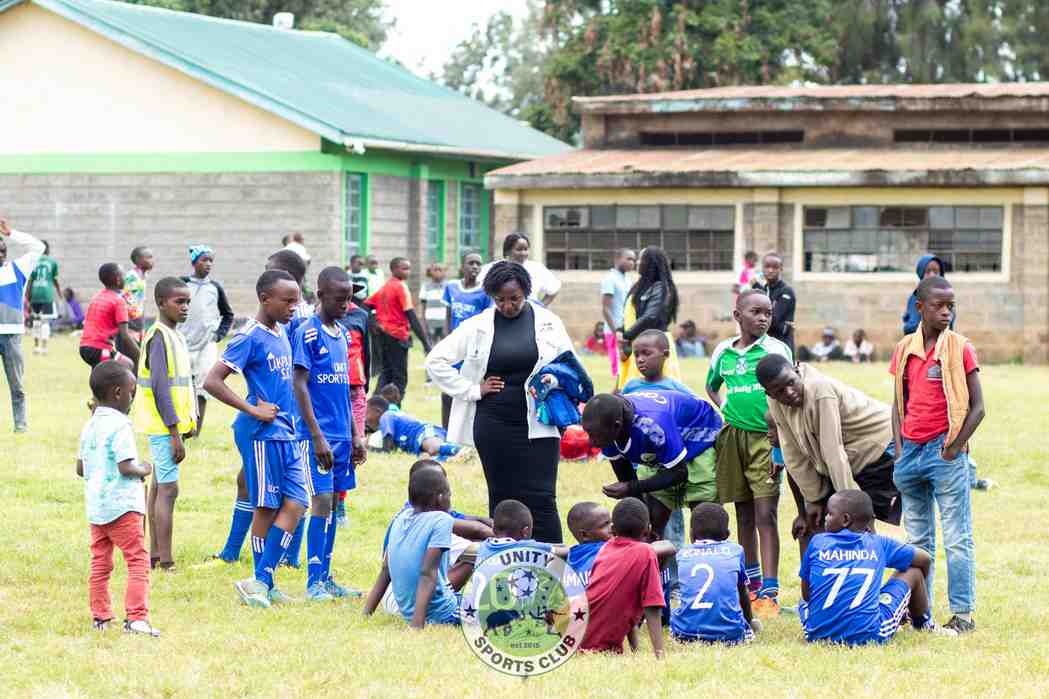 Parents, coach and players — Unity Sports Club, Nanyuki