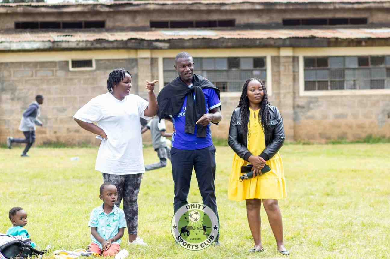 Families at the field — Unity Sports Club, Nanyuki