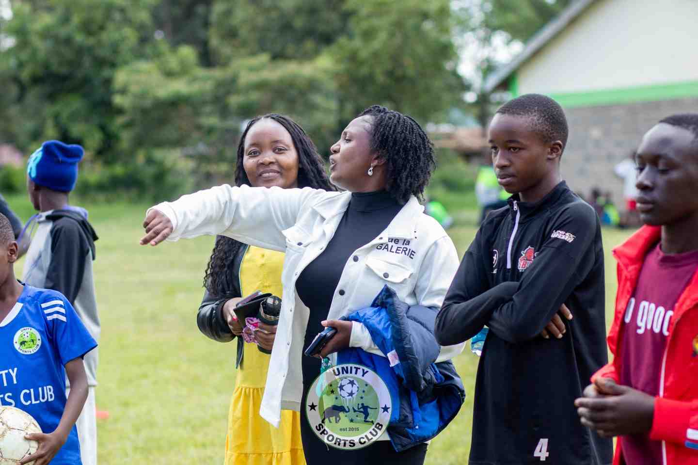 Guidance from the touchline — Unity Sports Club, Nanyuki