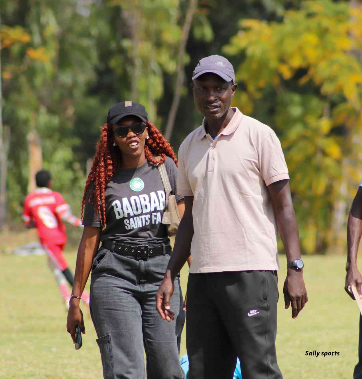 Out and about in club colours — Unity Sports Club, Nanyuki